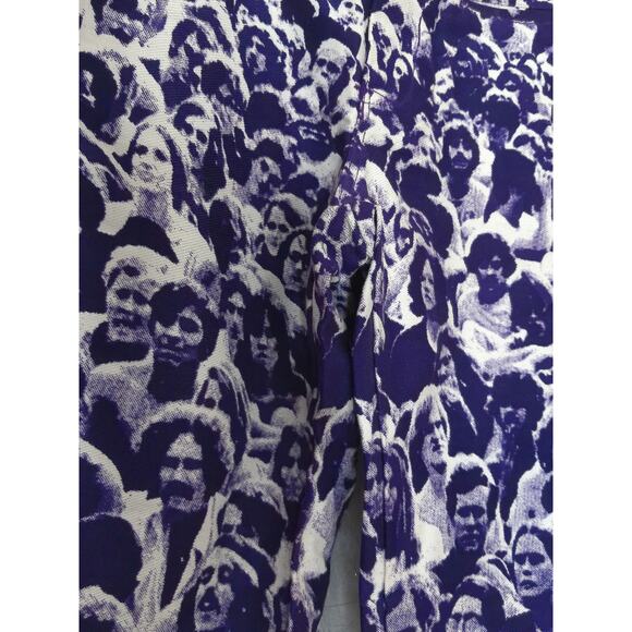 Vintage 1970s Campus Slacks Baron Wolman Woodstock Photo Print Bell Bottom Jeans - Picture 10 of 16